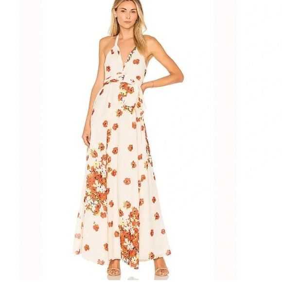 ! House of Harlow 1960 x REVOLVE Bloom Dress in Neutral small - Picture 1 of 9